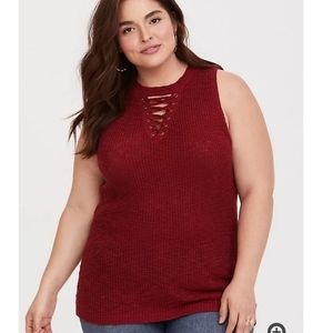 Torrid Lattice Sweater Tank